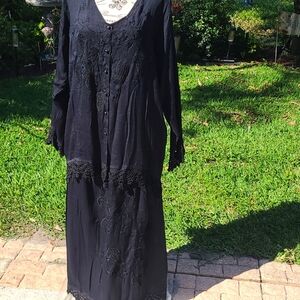 Black skirt and top, never worn